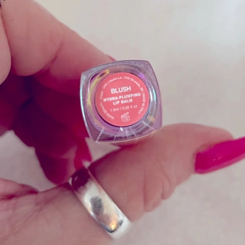 Huda Beauty Silk Balm Hydra-Plumping Lip Balm in the shade ‘Blush’